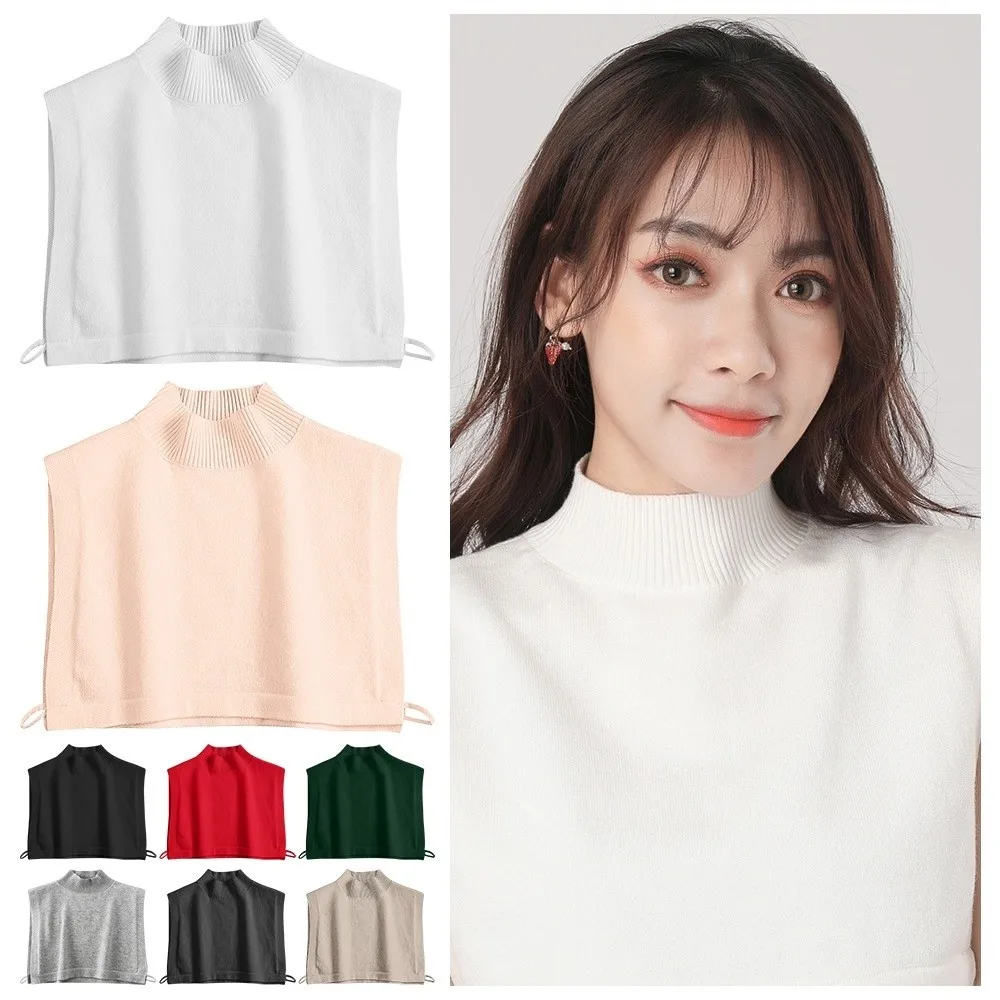 Elegant Winter Sweater False Collar Solid Color Half-Shirt Style Stand Collar Adjustable Warm Turtleneck Neckwear
Elegant Winter Sweater False Collar Solid Color Half-Shirt Style Stand Collar Adjustable Warm Turtleneck Neckwear