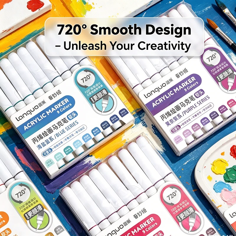 5/9/20 Colors Acrylic Paint Art Marker Pen Set Black/White/Gold/Silver DIY Graffiti Drawing Pens for Writing Painting Stationery
5/9/20 Colors Acrylic Paint Art Marker Pen Set Black/White/Gold/Silver DIY Graffiti Drawing Pens for Writing Painting Stationery