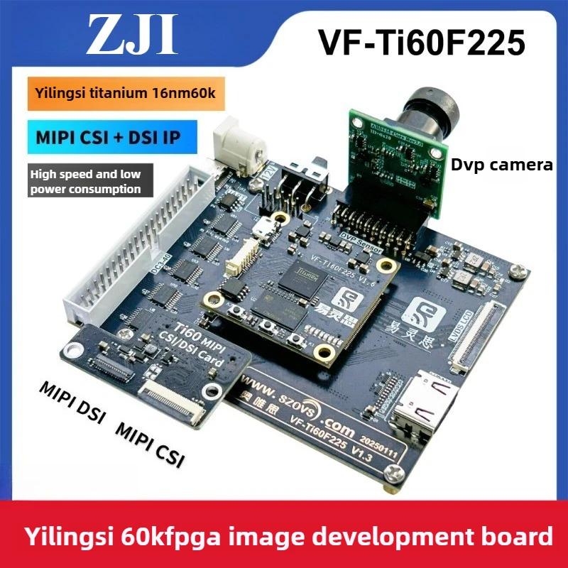 Ti60F225 Titanium 60K FPGA Camera Image Algorithm Development Board MIPI CSI DSI
Ti60F225 Titanium 60K FPGA Camera Image Algorithm Development Board MIPI CSI DSI