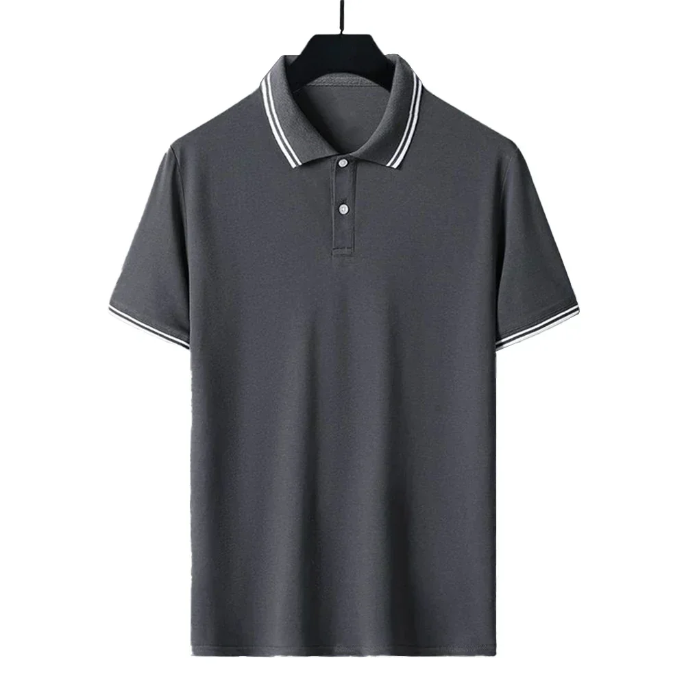 Black Short Sleeve Shirt Men Korean Style T-shirt Short Sleeve Turn-Down Collar 4 Spandex Blend Lapel Neckline Design
Black Short Sleeve Shirt Men Korean Style T-shirt Short Sleeve Turn-Down Collar 4 Spandex Blend Lapel Neckline Design