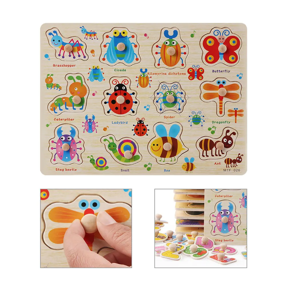 Bright Color Wooden Insect Puzzle For Toddlers Kids Educational Baby Wood 3D Jigsaw Puzzle Learning Game Enhance Hand Eye
Bright Color Wooden Insect Puzzle For Toddlers Kids Educational Baby Wood 3D Jigsaw Puzzle Learning Game Enhance Hand Eye