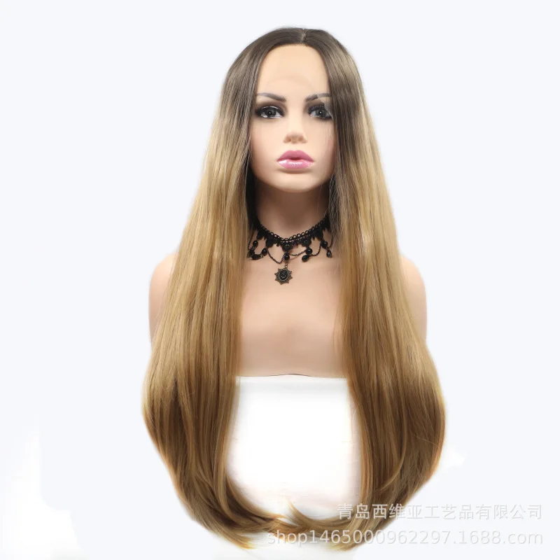 sylvia front lace synthetic for women, matte high-temperature fiber, gradient long straight hair, full head wig
sylvia front lace synthetic for women, matte high-temperature fiber, gradient long straight hair, full head wig
