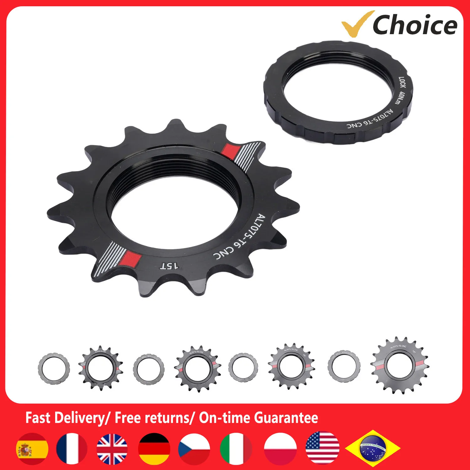 Aluminum Freewheel Fixed Gear Single Speed Bike Freewheel Aluminum Alloy Lightweight Cycle Freewheel Replacement Bike Freewheel
Aluminum Freewheel Fixed Gear Single Speed Bike Freewheel Aluminum Alloy Lightweight Cycle Freewheel Replacement Bike Freewheel