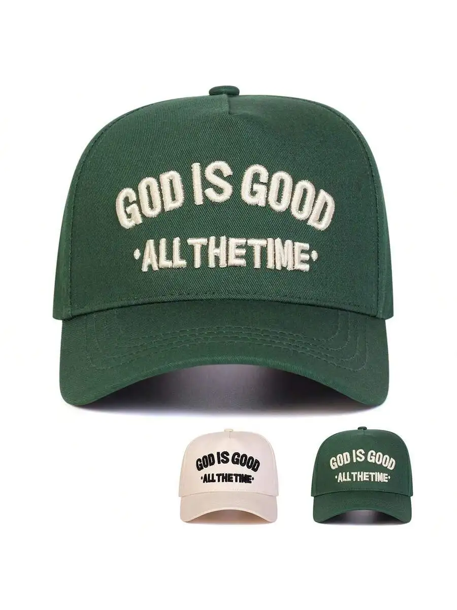 God Is Good All The Time Embroidered Baseball Cap Adjustable Outdoor Sun Protection Casual Hat
God Is Good All The Time Embroidered Baseball Cap Adjustable Outdoor Sun Protection Casual Hat