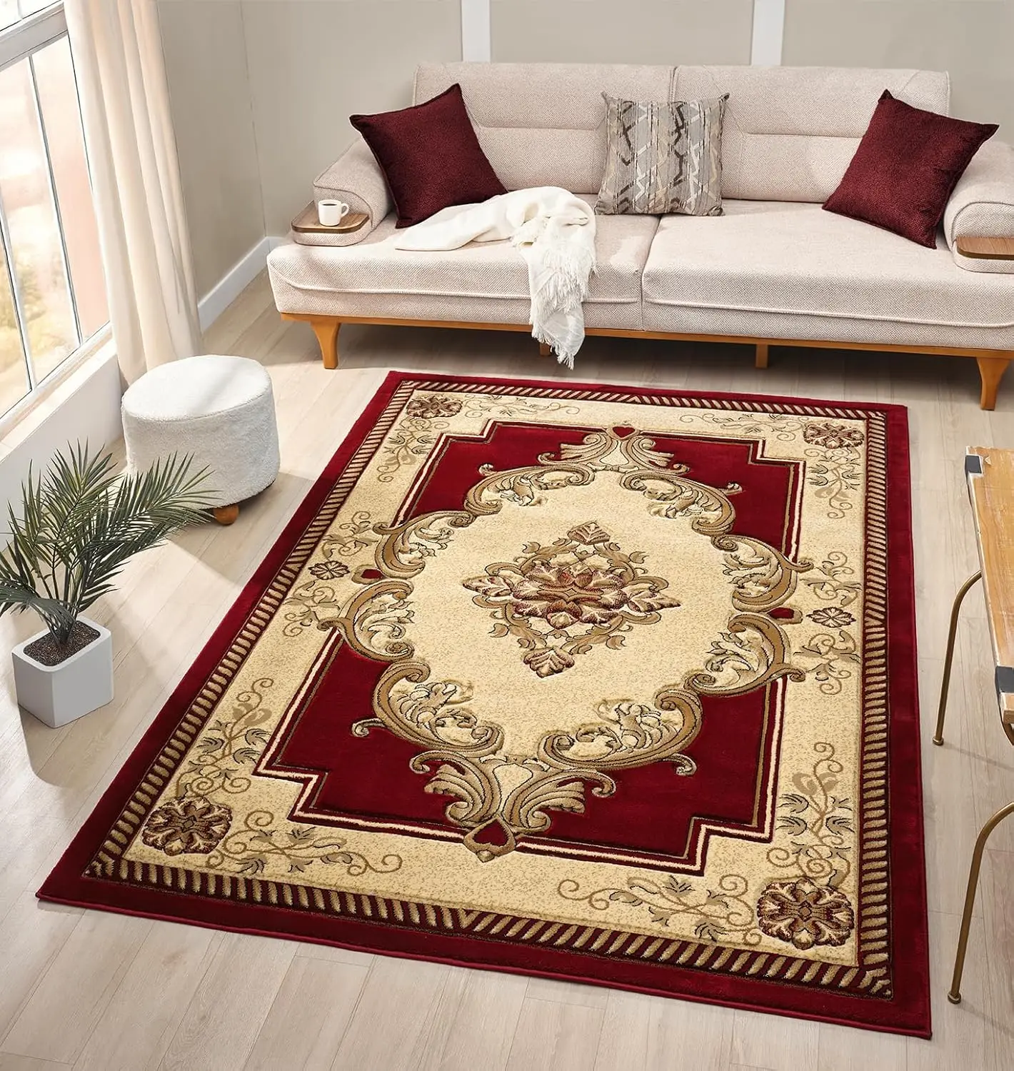 Modern 2x7 Traditional Burgundy Area Rug Hand Carved Runner for Living Room, Bedroom & Dining Stain-Resistant Non-Fade Polyester
Modern 2x7 Traditional Burgundy Area Rug Hand Carved Runner for Living Room, Bedroom & Dining Stain-Resistant Non-Fade Polyester