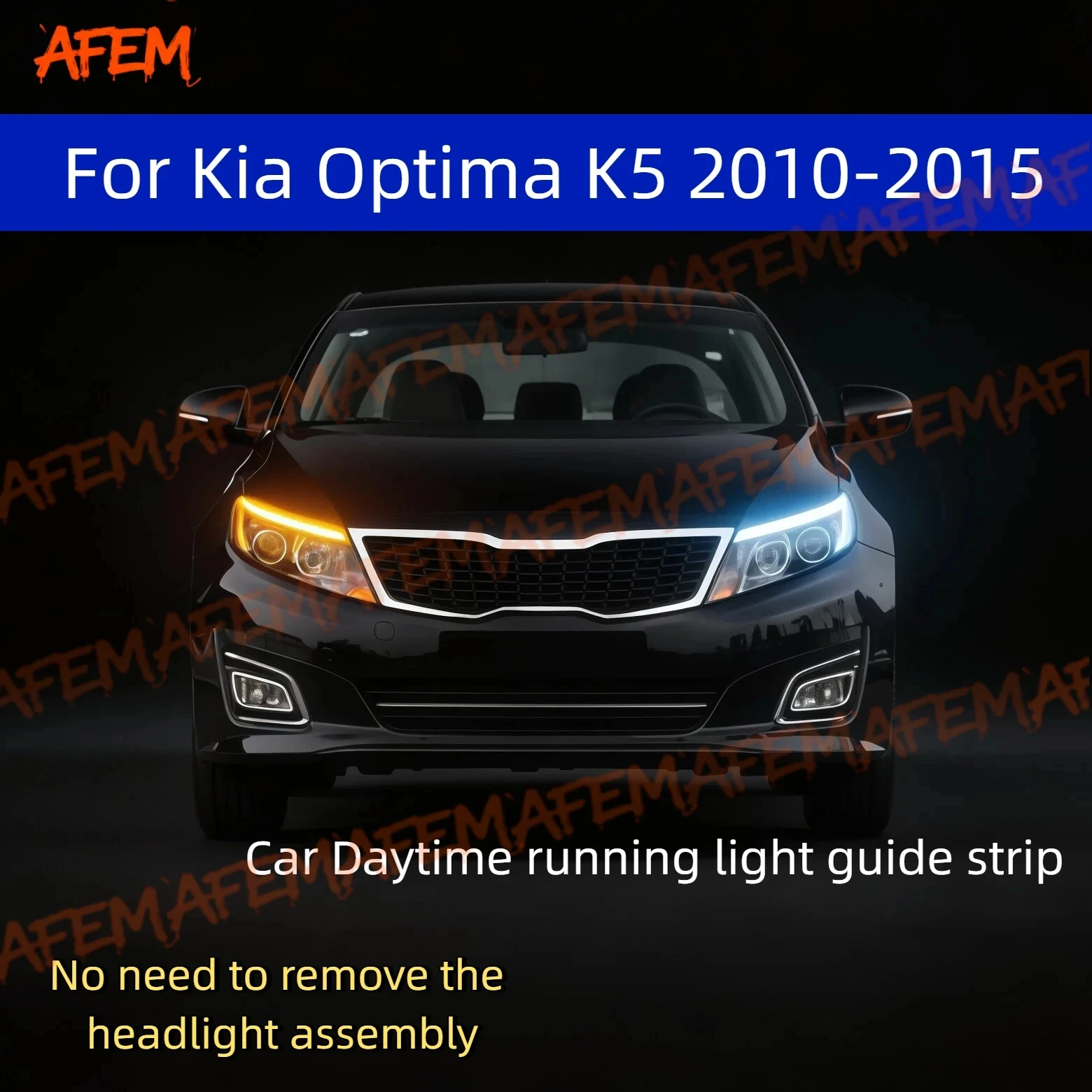 For Kia Optima K5 2010-2015 Car DRL Daytime Running Light Start Scan Style Sequential Flowing Turn Signal Light Ultra-Thin LED
For Kia Optima K5 2010-2015 Car DRL Daytime Running Light Start Scan Style Sequential Flowing Turn Signal Light Ultra-Thin LED