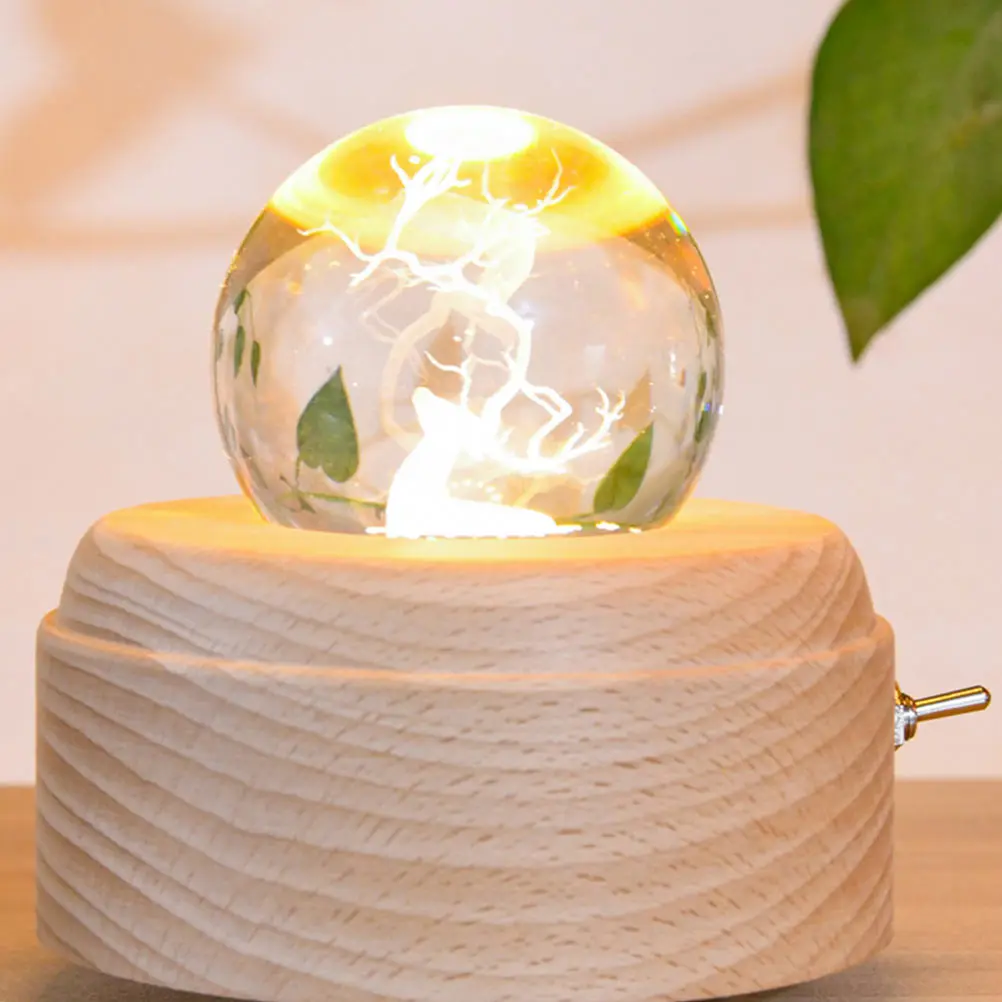 Elk Music Box Night Light Christmas Decor Projector Inside Crystal Ball LED Child
Elk Music Box Night Light Christmas Decor Projector Inside Crystal Ball LED Child