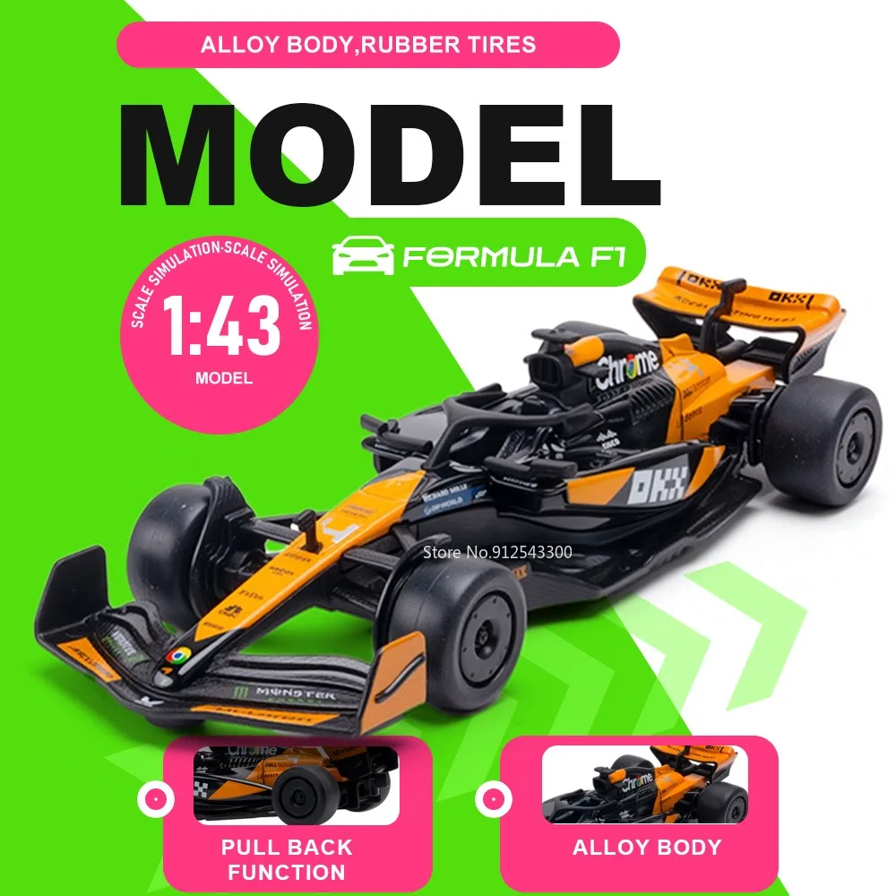 1:43 FORMULA F1 Model Car Toy Alloy Body Rubber Tires Vehicle Pull Back Metal Diecast Miniature Models Kids Educational Gifts
1:43 FORMULA F1 Model Car Toy Alloy Body Rubber Tires Vehicle Pull Back Metal Diecast Miniature Models Kids Educational Gifts