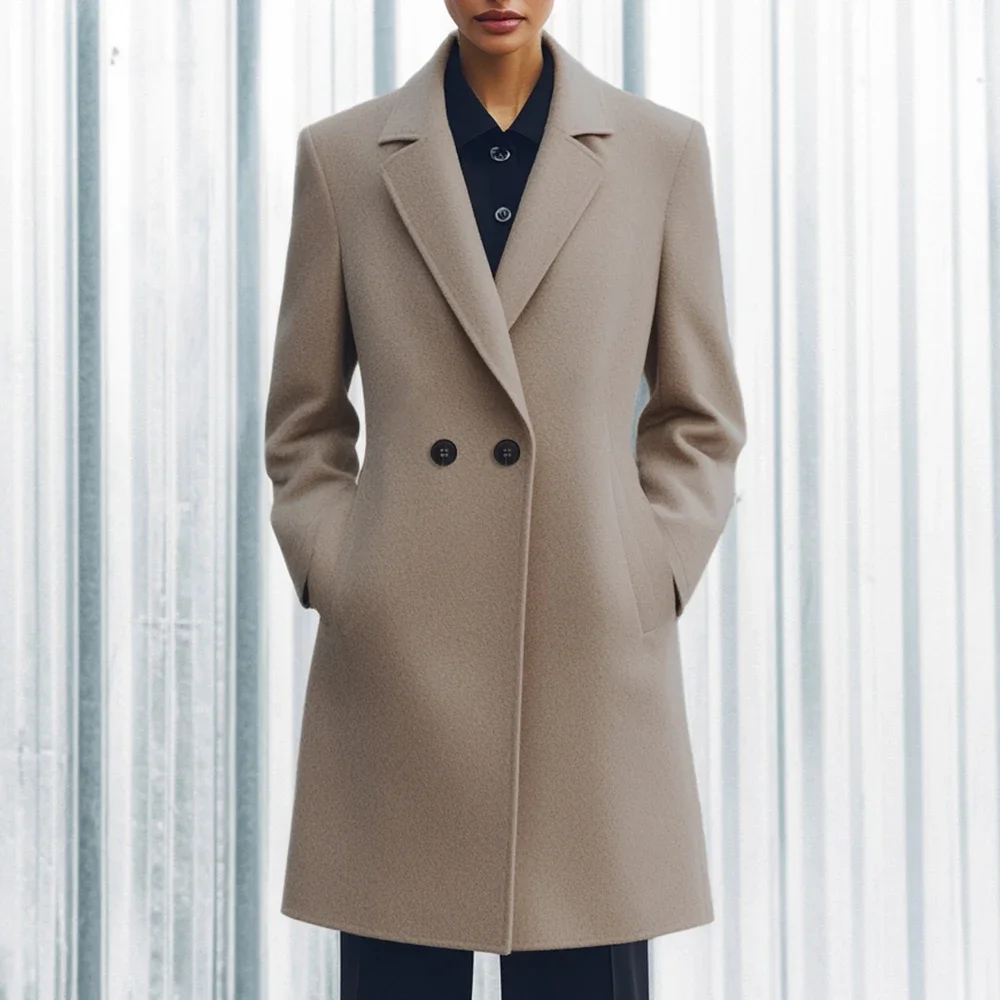 AzaleeKa Women's Coat Autumn Winter Korean Decent Solid Color Long Sleeve Lapel Button Up Fashion Long Coat
AzaleeKa Women's Coat Autumn Winter Korean Decent Solid Color Long Sleeve Lapel Button Up Fashion Long Coat