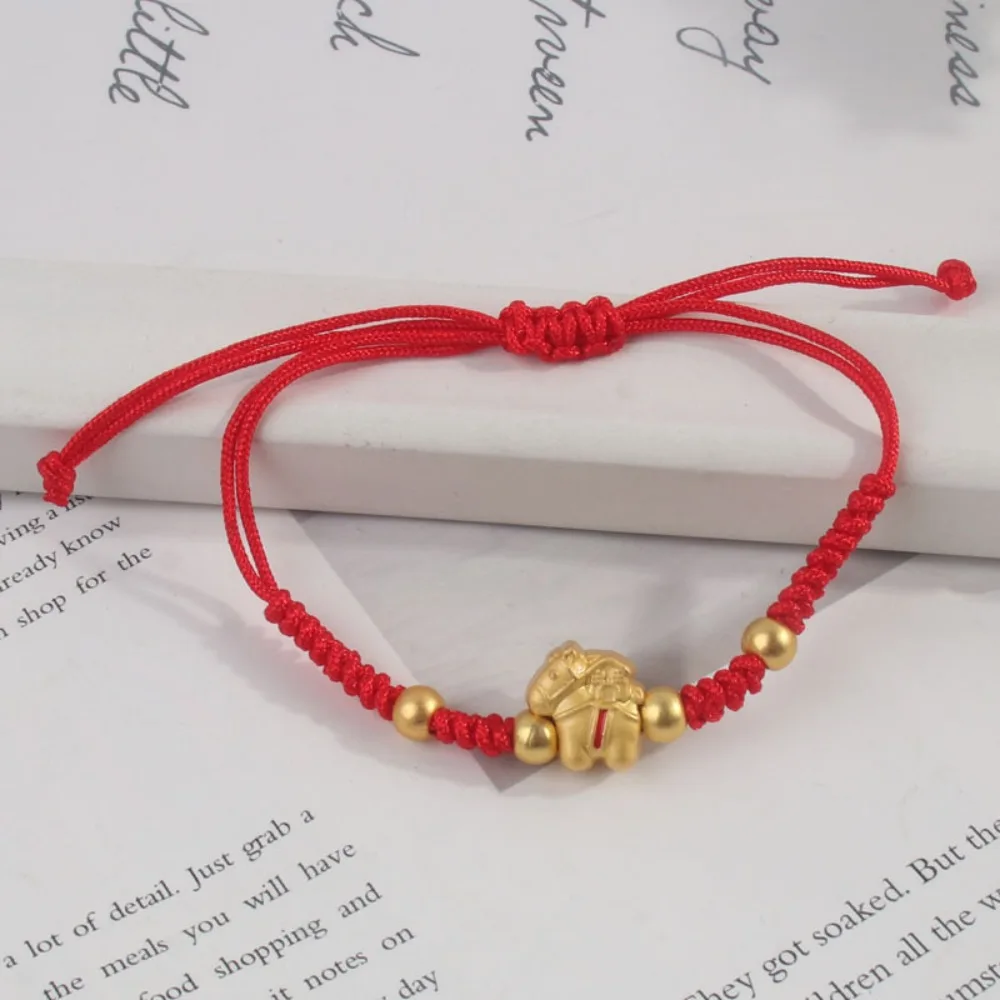 Chinese Style Horse Year Bracelet 2026 2026 Horse Year New Year Hand Rope Lucky Pony Red Rope Golden Zodiac Horse
Chinese Style Horse Year Bracelet 2026 2026 Horse Year New Year Hand Rope Lucky Pony Red Rope Golden Zodiac Horse