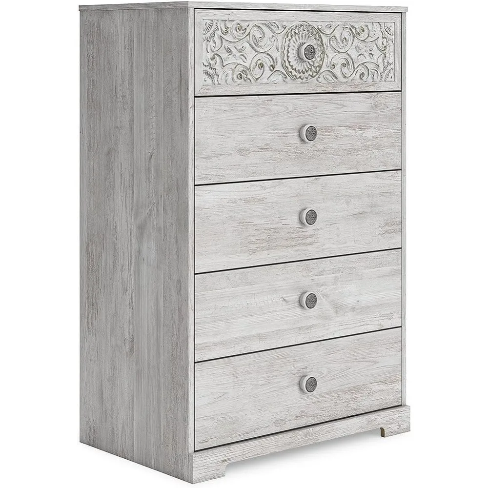 Комод Paxberry Boho с 5 выдвижными ящиками, белый, 19,33 дюйма, Д x 29,88 дюйма Ш x 45,67 дюйма в, 105 фунтов, подходит для спальни
Комод Paxberry Boho с 5 выдвижными ящиками, белый, 19,33 дюйма, Д x 29,88 дюйма Ш x 45,67 дюйма в, 105 фунтов, подходит для спальни