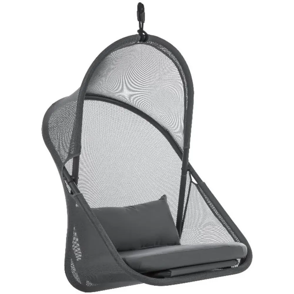 Outdoor Mesh Egg Swing Chair in Gray Fabric, Steel Frame, UV/Water Resistant for Patio and Garden Relaxation, 28.25W x 29.5D x 4
Outdoor Mesh Egg Swing Chair in Gray Fabric, Steel Frame, UV/Water Resistant for Patio and Garden Relaxation, 28.25W x 29.5D x 4