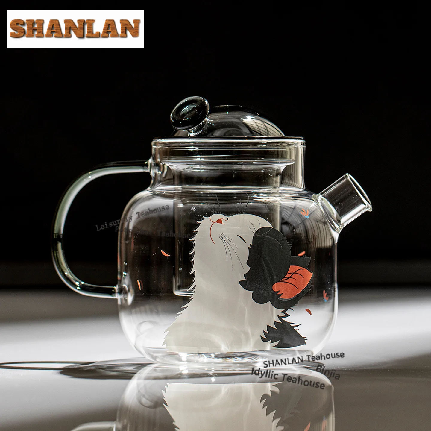 700ml Cat Glass Boiling Water Kettle Large Capacity Tea Maker Pot Yellow Rice Wine Kettle with Strainer Flower Tea Tea Ceremony
700ml Cat Glass Boiling Water Kettle Large Capacity Tea Maker Pot Yellow Rice Wine Kettle with Strainer Flower Tea Tea Ceremony