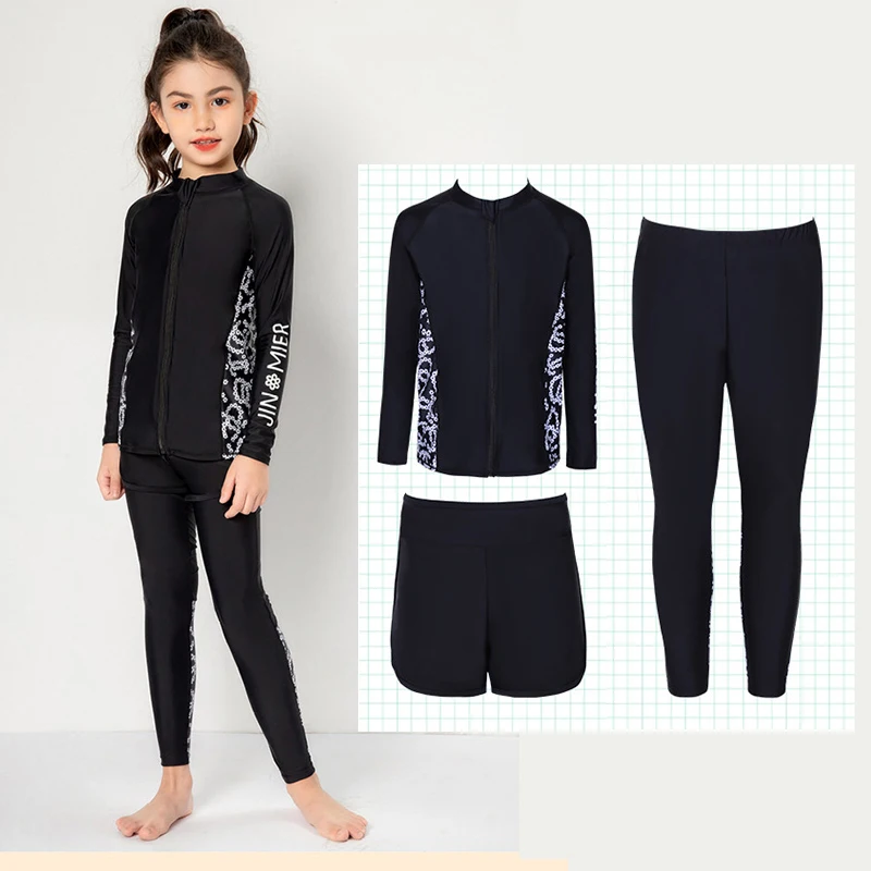 3pcs/set Girls/Boys' Rash Guard Set Piece Long Sleeve Swim Shirt Leggings Shorts Bathing Suit Swimsuit Set Athletic Tracksuit
3pcs/set Girls/Boys' Rash Guard Set Piece Long Sleeve Swim Shirt Leggings Shorts Bathing Suit Swimsuit Set Athletic Tracksuit