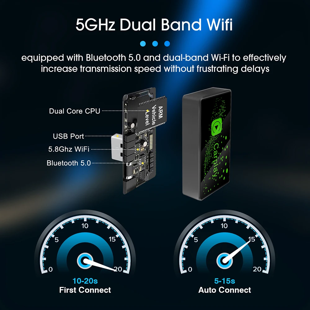 Wired to Wireless CarPlay RGB Smart BOX Adapter for OEM Car Radio Plug and Play WiFi Fast Connect Smart Link Phone CarPlay Cars
Wired to Wireless CarPlay RGB Smart BOX Adapter for OEM Car Radio Plug and Play WiFi Fast Connect Smart Link Phone CarPlay Cars