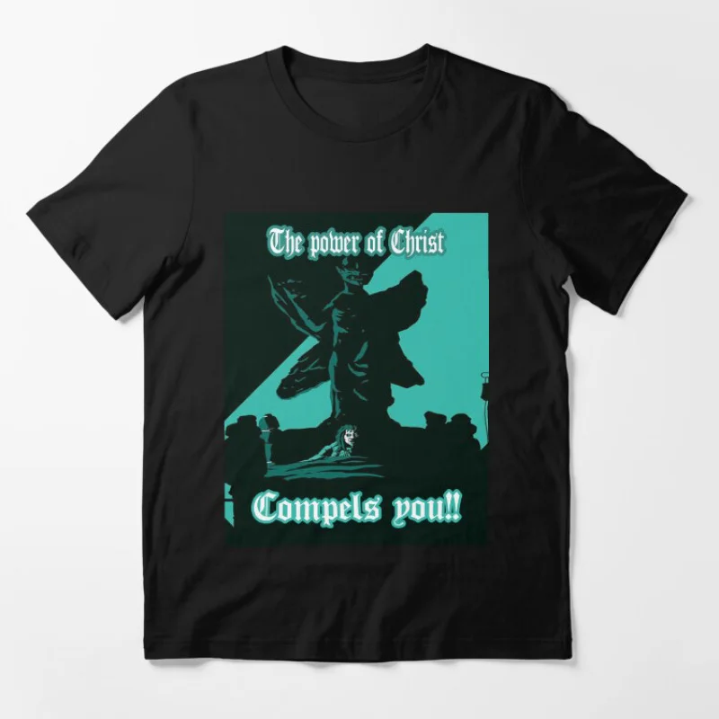 The Power of Christ compels you!! The Exorcist Sacry Halloween Gift t shirt Horror Movie Pazuzu Graphic Clothes All size Tops
The Power of Christ compels you!! The Exorcist Sacry Halloween Gift t shirt Horror Movie Pazuzu Graphic Clothes All size Tops