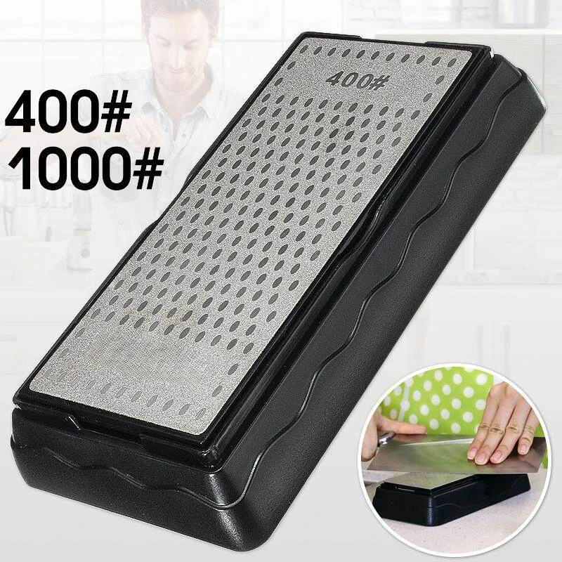 400 & 1000 Grit Double-Sided Diamond Knife Sharpener Stone Whetstone Ultra-Fine Colourette Sharpening Stone
400 & 1000 Grit Double-Sided Diamond Knife Sharpener Stone Whetstone Ultra-Fine Colourette Sharpening Stone