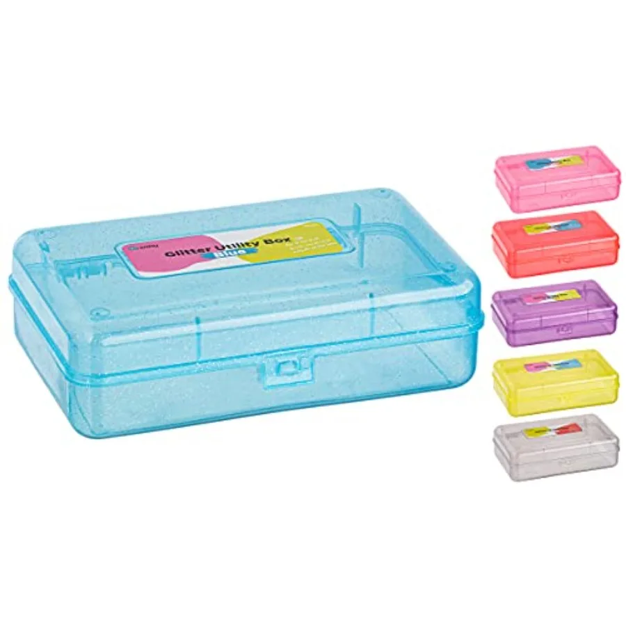 Plastic Pencil Box with Snap Closure Lids, Small Utility Storage Crayon School and Office Supplies Case Organizer, Also Availab
Plastic Pencil Box with Snap Closure Lids, Small Utility Storage Crayon School and Office Supplies Case Organizer, Also Availab