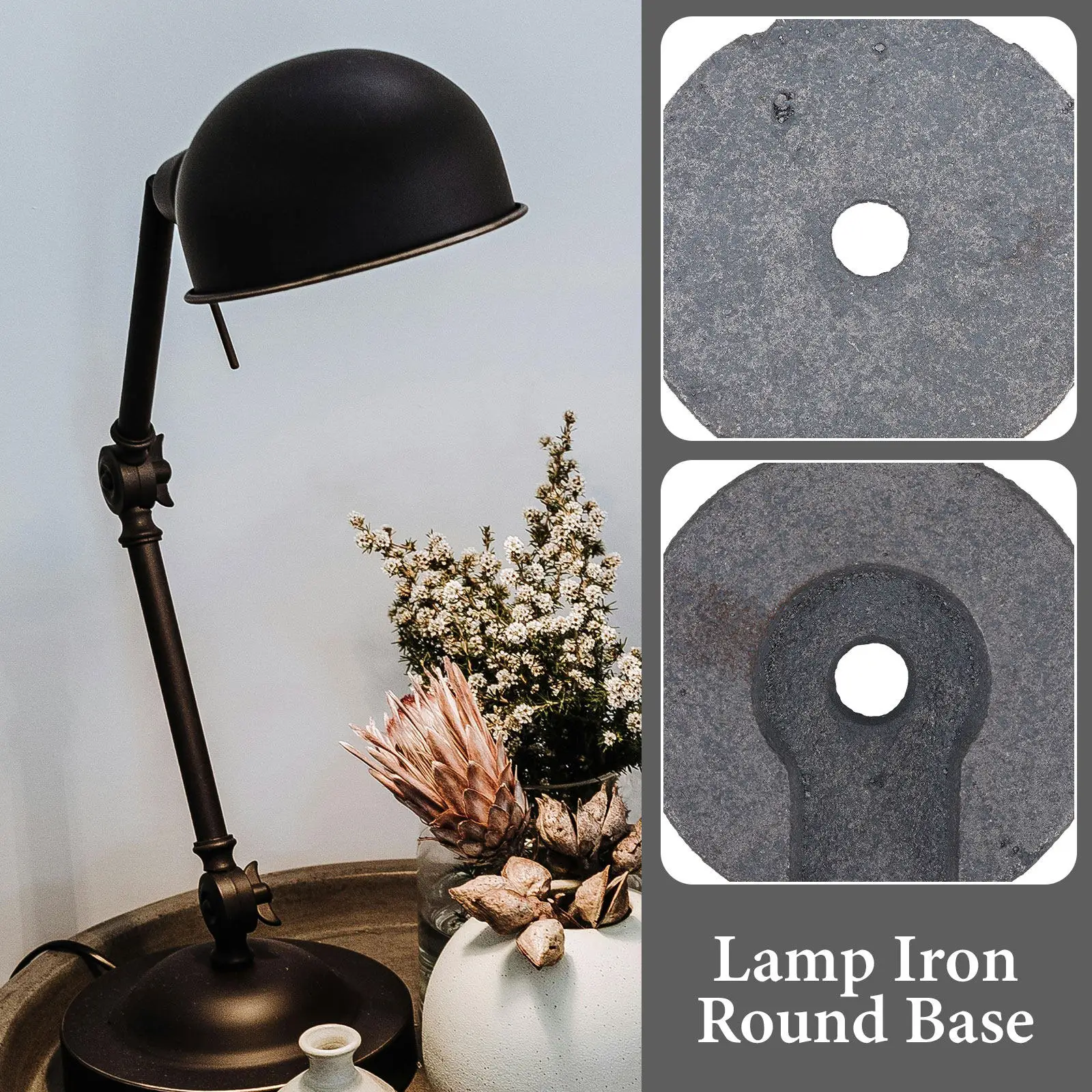 Металлическое круглое основание-держатель для настольных и напольных ламп, устойчивая подставка, сверхпрочный металлический каркас, декоративный аксессуар для лампы
Металлическое круглое основание-держатель для настольных и напольных ламп, устойчивая подставка, сверхпрочный металлический каркас, декоративный аксессуар для лампы