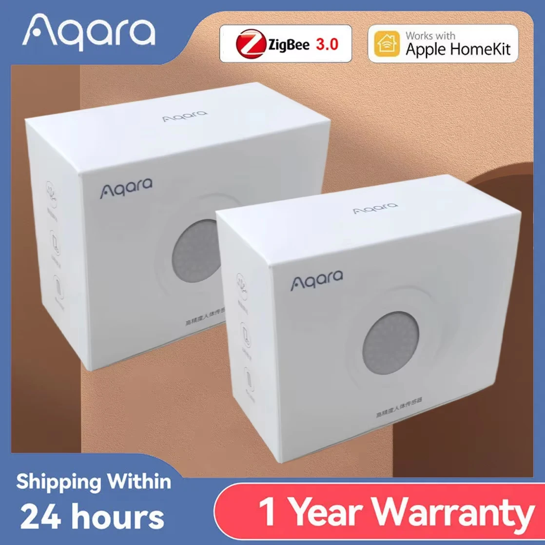 Aqara High Precision Human Sensor ZigBee 3.0 Smart Home Body Motion Sensor Wireless Connection IPX5 Waterproof Work With Homekit
Aqara High Precision Human Sensor ZigBee 3.0 Smart Home Body Motion Sensor Wireless Connection IPX5 Waterproof Work With Homekit