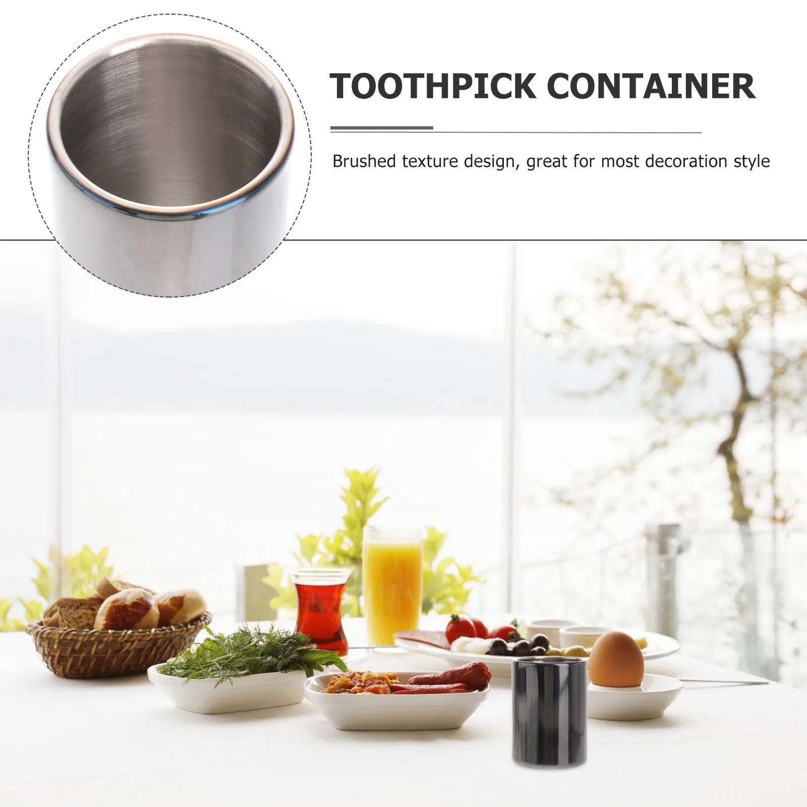 Stainless Steel Stainless Steel Holder Case Toothpick Jar Toothpick Container Fruit Fork Jar Kitchen
Stainless Steel Stainless Steel Holder Case Toothpick Jar Toothpick Container Fruit Fork Jar Kitchen