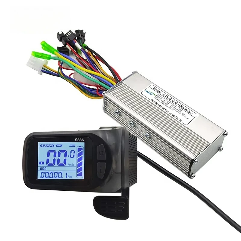 Bicycle Brushless Motor Drive Universal Controller S886 LCD Throttle Display Kit for E-Scooter
Bicycle Brushless Motor Drive Universal Controller S886 LCD Throttle Display Kit for E-Scooter