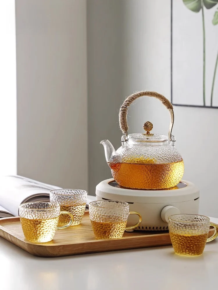 High Temperature Resistant Glass Tea Pot with Handle for Home Use Suitable for Open Flame Cerc Stove Tea Brewer
High Temperature Resistant Glass Tea Pot with Handle for Home Use Suitable for Open Flame Cerc Stove Tea Brewer