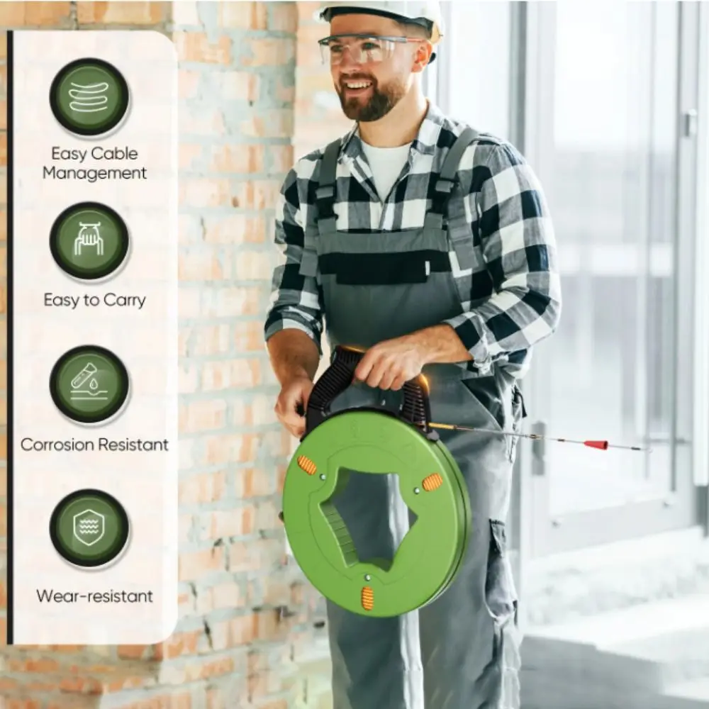 Guide Spring Cable Pulling Aid Durable Anti-Corrosion Pull Wire Retracting Data Cabling Retractable Design Cable Puller
Guide Spring Cable Pulling Aid Durable Anti-Corrosion Pull Wire Retracting Data Cabling Retractable Design Cable Puller