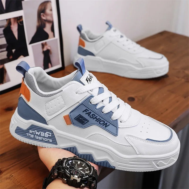Shoes for Men College Style Thick Baseplate Shoes Leather Splicing Letter White Shoe Sports Leisure Versatile Trendy Mens Shoes
Shoes for Men College Style Thick Baseplate Shoes Leather Splicing Letter White Shoe Sports Leisure Versatile Trendy Mens Shoes