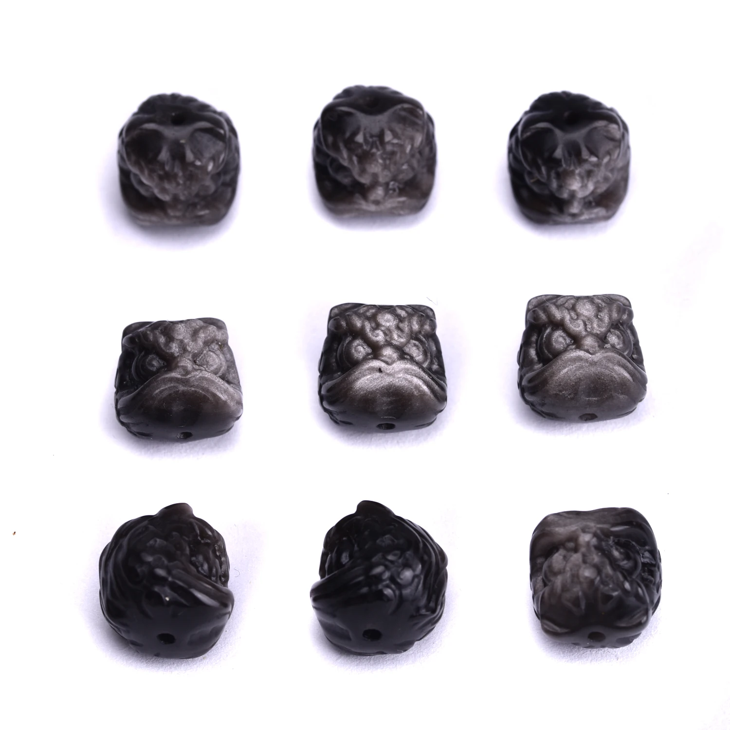 Натуральный обсидиан, вырезанные вручную звери, чтобы избавиться от злых духов, серебряный цвет, 16 мм, яркие бусины на удачу, 1 шт.
Натуральный обсидиан, вырезанные вручную звери, чтобы избавиться от злых духов, серебряный цвет, 16 мм, яркие бусины на удачу, 1 шт.