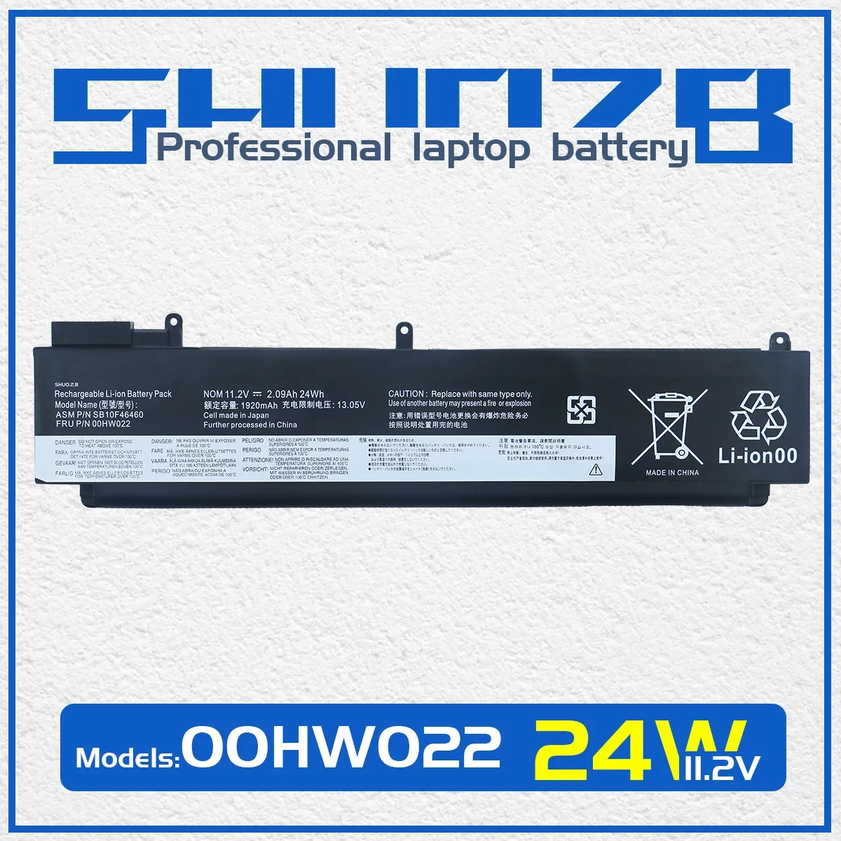 SHUOZB 01AV405 Battery For Lenovo ThinkPad T460S T470S Series 01AV406 00HW022 00HW024 00HW025 00HW038 SB10J79002 SB10K97605
SHUOZB 01AV405 Battery For Lenovo ThinkPad T460S T470S Series 01AV406 00HW022 00HW024 00HW025 00HW038 SB10J79002 SB10K97605