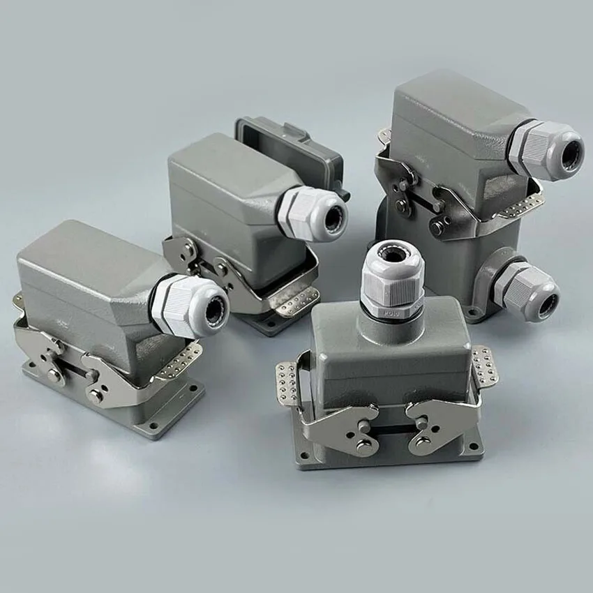 Rectangular Heavy Duty Connectors HDC HE 16 pin Core 16A Waterproof Aviation Plug Top Side Line Sockets Connector
Rectangular Heavy Duty Connectors HDC HE 16 pin Core 16A Waterproof Aviation Plug Top Side Line Sockets Connector