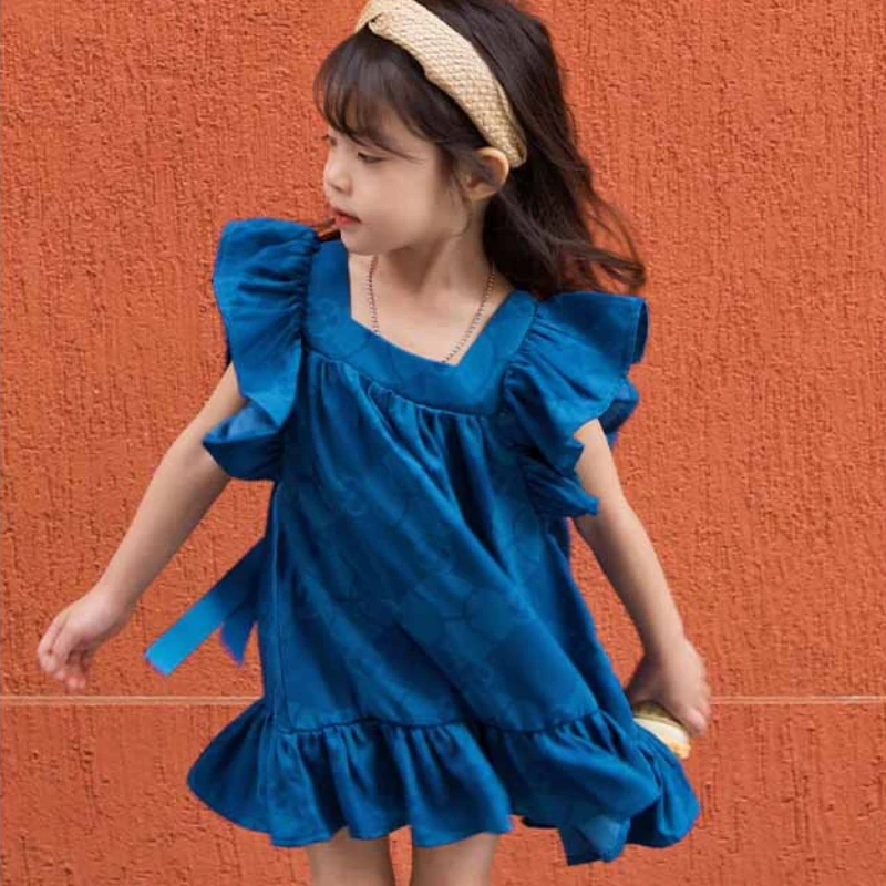 Girls Casual Dresses Printed Princess Skirt with Square Collar and Fly-sleeve Ruffles Kids Dresses for Girls
Girls Casual Dresses Printed Princess Skirt with Square Collar and Fly-sleeve Ruffles Kids Dresses for Girls