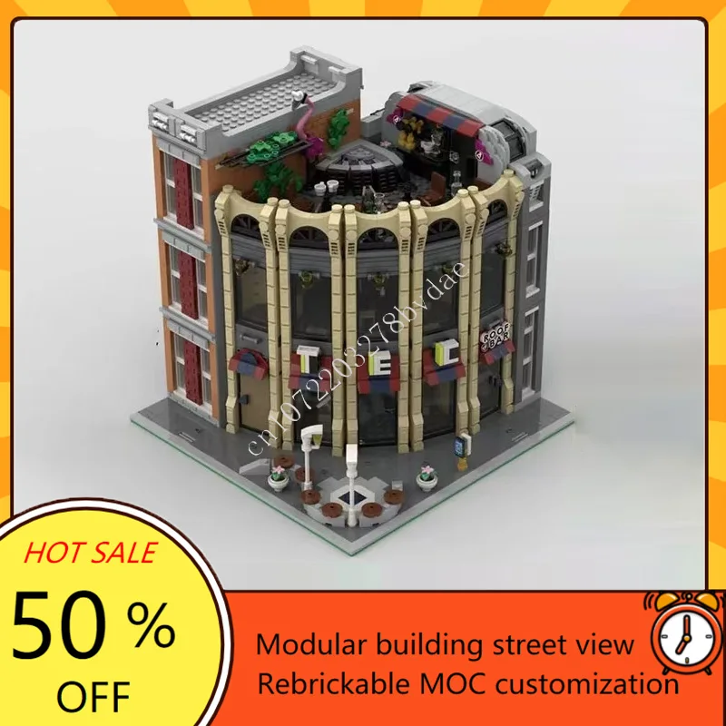 2691PCS Round Corner Tec-Store Modular MOC Creative street view Model Building Blocks Architecture DIY Assembly Model Toys Gifts
2691PCS Round Corner Tec-Store Modular MOC Creative street view Model Building Blocks Architecture DIY Assembly Model Toys Gifts