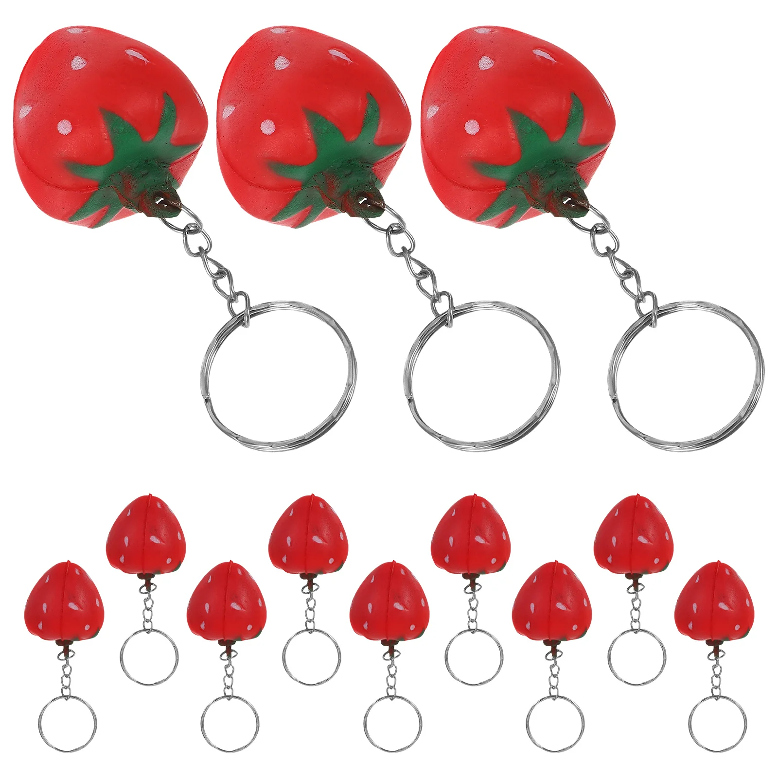12 Pcs Strawberry Keychain Cute PU Foam Fruit Pendant Charms Soft Realistic Metal Bag Backpack Decorative Gifts Accessories
12 Pcs Strawberry Keychain Cute PU Foam Fruit Pendant Charms Soft Realistic Metal Bag Backpack Decorative Gifts Accessories