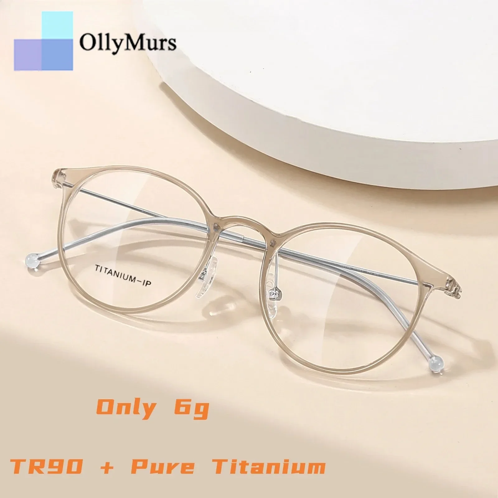 OLLYMURS Новые сверхлегкие TR90 прозрачные ретро круглые декоративные оптические очки из чистого титана в оправе для мужчин и женщин
OLLYMURS Новые сверхлегкие TR90 прозрачные ретро круглые декоративные оптические очки из чистого титана в оправе для мужчин и женщин
