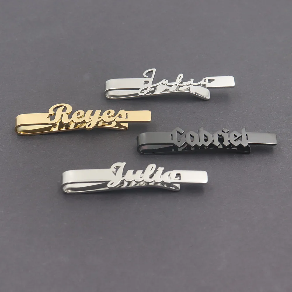 Custom Name Tie Clip for Men Stainless Steel Personalized Letters Tie Pin Wedding Jewelry Groomsman Gift Father's Day Boyfriend
Custom Name Tie Clip for Men Stainless Steel Personalized Letters Tie Pin Wedding Jewelry Groomsman Gift Father's Day Boyfriend