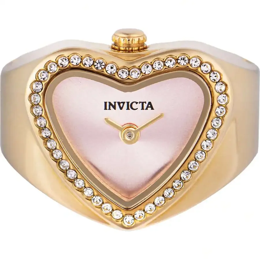 Heart Shape Womens Ring Watch With Crystal Bezel Pink Dial Stainless Steel
Heart Shape Womens Ring Watch With Crystal Bezel Pink Dial Stainless Steel