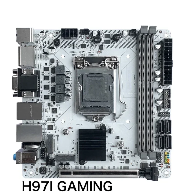 For JGINYUE H97I GAMING Desktop Motherboard LGA 1150 DDR3 MINI-ITX Mainboard 100% Tested OK Fully Work Free Shipping
For JGINYUE H97I GAMING Desktop Motherboard LGA 1150 DDR3 MINI-ITX Mainboard 100% Tested OK Fully Work Free Shipping
