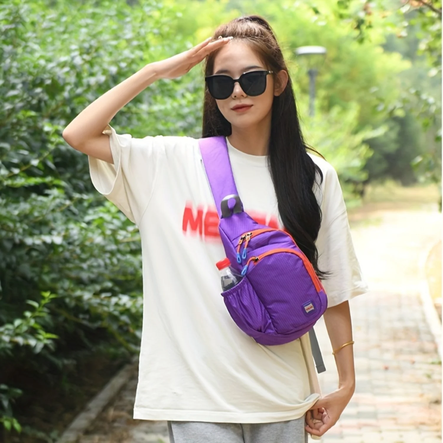 Outdoor Sports Trendy Waterproof Nylon Fanny Pack with Side Pocket and Zipper Sling Bag
Outdoor Sports Trendy Waterproof Nylon Fanny Pack with Side Pocket and Zipper Sling Bag
