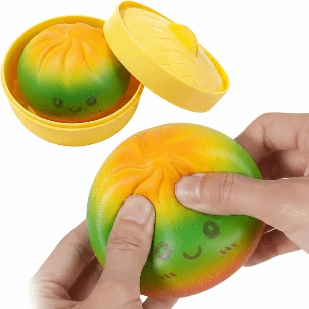 Glitter Steamed Bun Squishy with Steamer Soft Steamed Bun Squishy Pinch Le Fidget Slow Resilience Squeeze Decompression Dough
Glitter Steamed Bun Squishy with Steamer Soft Steamed Bun Squishy Pinch Le Fidget Slow Resilience Squeeze Decompression Dough