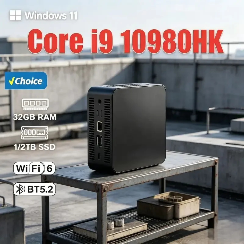 2026 Mini PC Core I9 10980HK ,16GB SSD, Windows 11,WiFi6, BT5.2 ,4K HD, Rich Functions Fit Diverse Home and Office Demands
2026 Mini PC Core I9 10980HK ,16GB SSD, Windows 11,WiFi6, BT5.2 ,4K HD, Rich Functions Fit Diverse Home and Office Demands