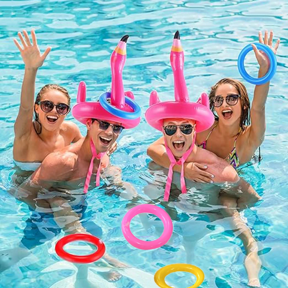 1 Set of Flamingo Inflatable Hoop Toy Throwing Swimming Pool Game Props Outdoor Swimming Pool Beach Fun Summer Water Products
1 Set of Flamingo Inflatable Hoop Toy Throwing Swimming Pool Game Props Outdoor Swimming Pool Beach Fun Summer Water Products