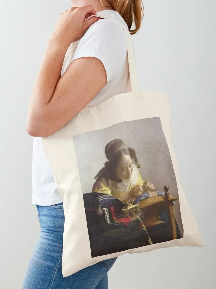 Johannes Vermeer - The Lacemaker (De kantwerkster) (1670) Tote Bag great bag shopping bag Gift bags Cloth
Johannes Vermeer - The Lacemaker (De kantwerkster) (1670) Tote Bag great bag shopping bag Gift bags Cloth