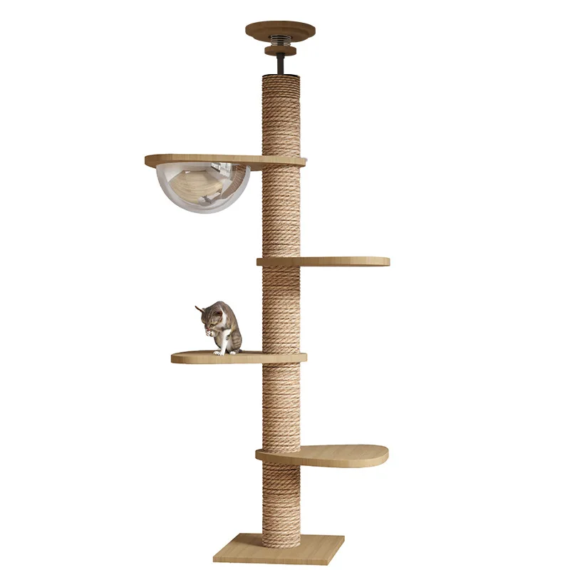 Eco-friendly Solid Wood Full Length Climbing Frame Jumping Platform Cat Tree for Small Indoor Cats Carton Packed
Eco-friendly Solid Wood Full Length Climbing Frame Jumping Platform Cat Tree for Small Indoor Cats Carton Packed
