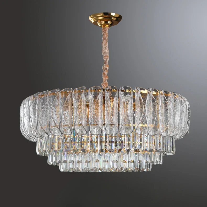 Light luxury crystal chandelier Nordic new modern and minimalist living room light, restaurant, bedroom main light
Light luxury crystal chandelier Nordic new modern and minimalist living room light, restaurant, bedroom main light