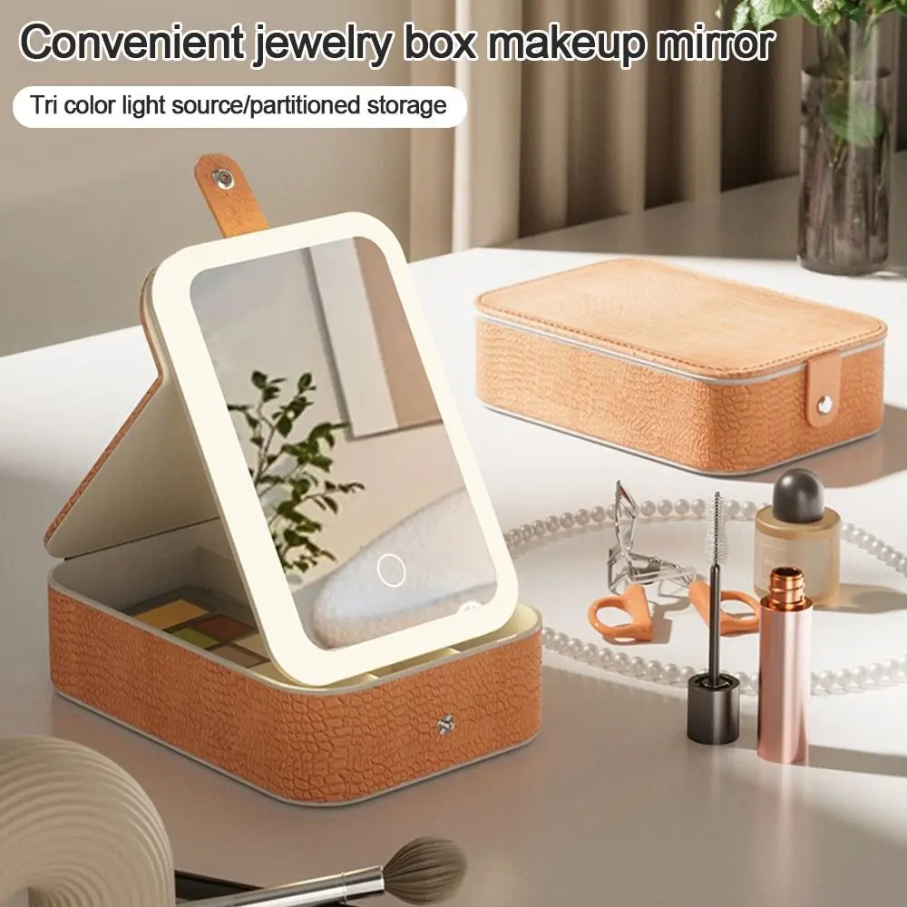PU Leather Makeup Bag LED Lighted Large Capacity Cosmetic Case with Mirror Dust-proof Beauty Kit Storage Travel Organizers
PU Leather Makeup Bag LED Lighted Large Capacity Cosmetic Case with Mirror Dust-proof Beauty Kit Storage Travel Organizers