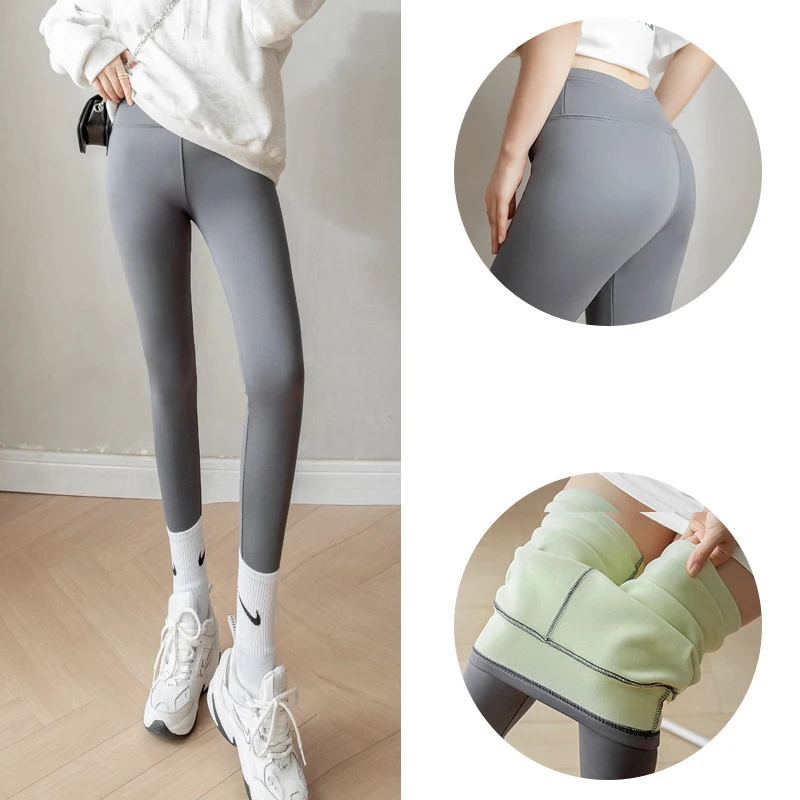 High Waist Wide Deep Crotch Hip Lifting Yoga Pants Thickened Autumn Winter Solid Color Velvet Lining Shark Leggings Streetwear
High Waist Wide Deep Crotch Hip Lifting Yoga Pants Thickened Autumn Winter Solid Color Velvet Lining Shark Leggings Streetwear