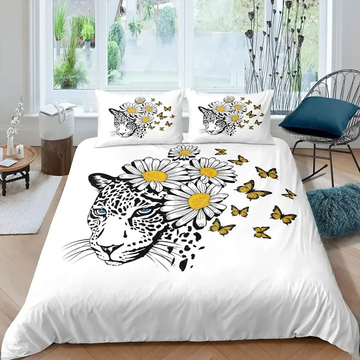 Yellow Daisy Duvet Cover Set Cute Floral Bedding Set for Kids Child Girls Garden Flowers King Comforter Cover with Pillowcase 
Yellow Daisy Duvet Cover Set Cute Floral Bedding Set for Kids Child Girls Garden Flowers King Comforter Cover with Pillowcase