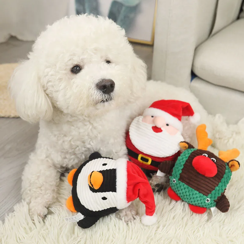 New Pet Cute Plush Toy Santa Claus Penguin Snowman Shaped Tooth Grinding Soundmaking Doll Puzzle Pet Home Supplies Accessories
New Pet Cute Plush Toy Santa Claus Penguin Snowman Shaped Tooth Grinding Soundmaking Doll Puzzle Pet Home Supplies Accessories